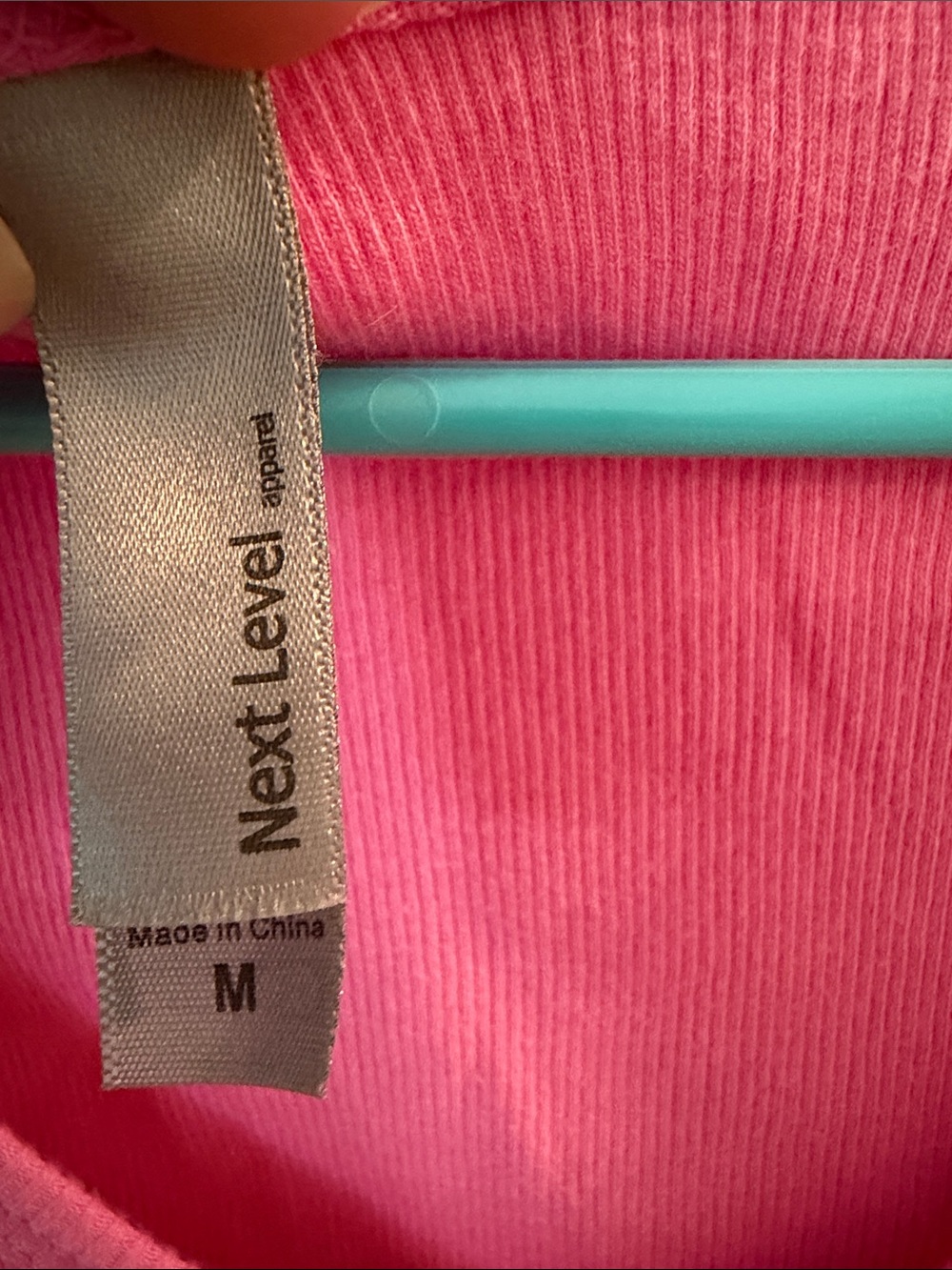 Pink Women's Ribbed Tank Top - Picture 3 of 6